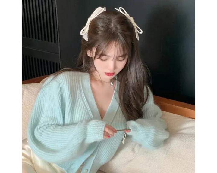 🔥주문폭주🚀당일🚀발레코어 리본 머리핀 아이돌 하이틴 리본핀 옆머리헤어핀 2p 상세 이미지 5
