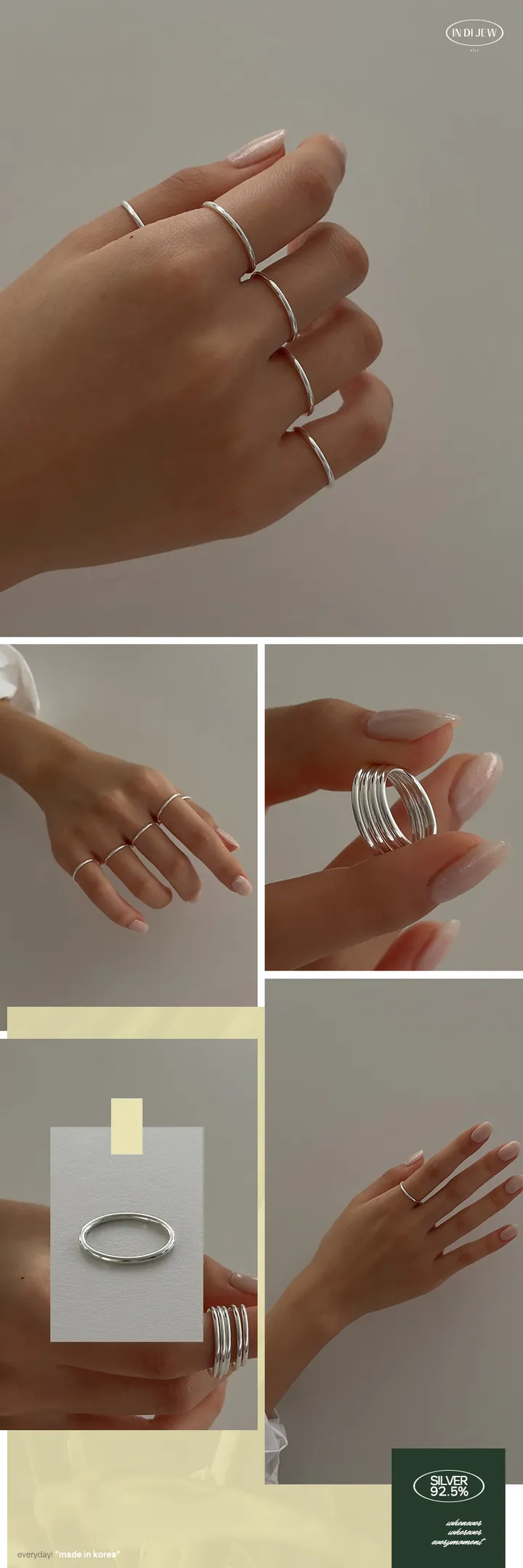 실버 925 999 에브리모먼트 베이직 실반지 모음전 상세 이미지 15
