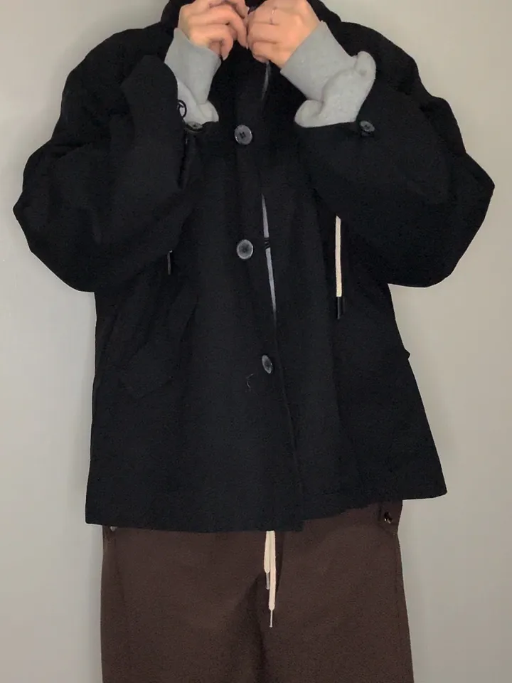 [🤍당일출고🤍/아방핏제대로2color/고퀄리티] 프리미엄 하프 후드 트렌치 야상 코트 자켓 상세 이미지 44