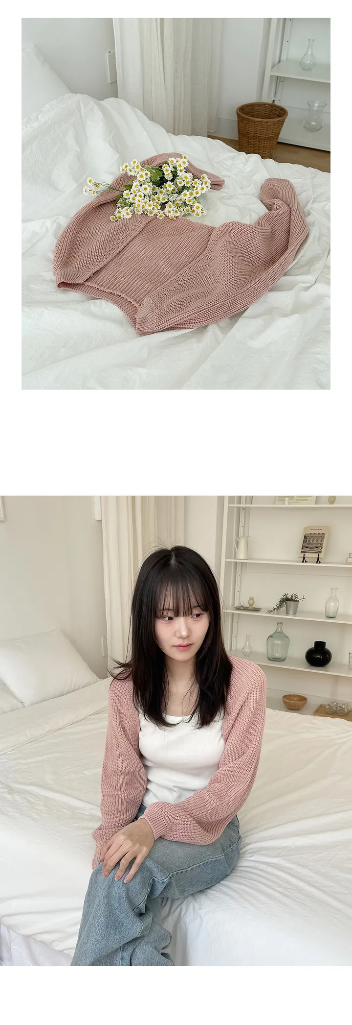 [3,000장판매][7color] 몬트 크롭 볼레로가디건 상세 이미지 12