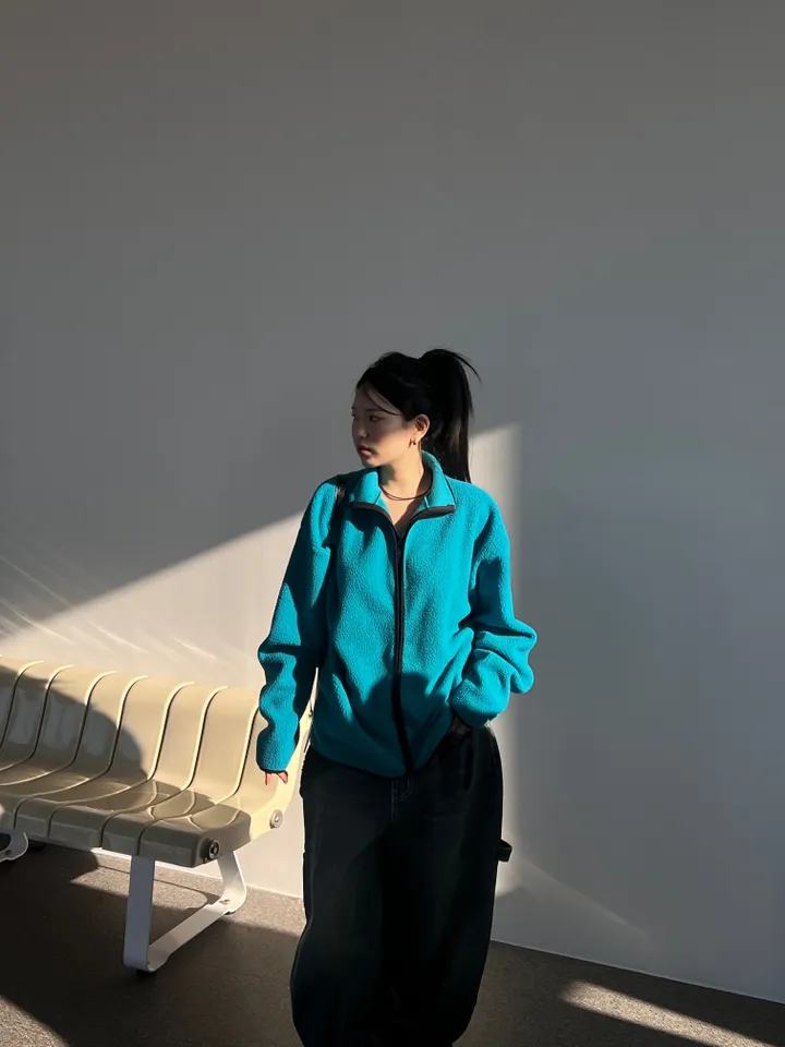 - 남녀공용 빈티지 크랙덤블 오버핏 후리스 - 상세 이미지 19