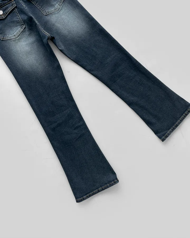 [~XL/2기장] 보헤미안 포켓걸 인어핏 S라인 워싱 부츠컷 데님 팬츠 바지 상세 이미지 82