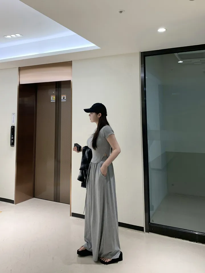 후리 훌 핀턱 와이드 트레이닝 팬츠 상세 이미지 10