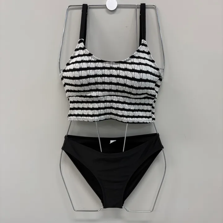 [당일출고/M-XL]체형커버 수영복 하이웨스트 치마 비키니 마린 호텔 수영복4PCS 상세 이미지 18