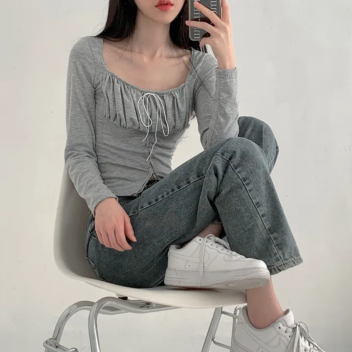 [히든밴딩/3단기장/S-4XL💫] 리어스 세미 와이드 롱 워싱 데님 팬츠 6colors 상세 이미지 40