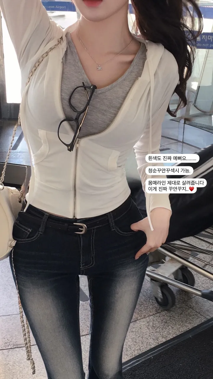 [ 몸매보장 ] 캣츠 슬림 크롭 후드집업 상세 이미지 6