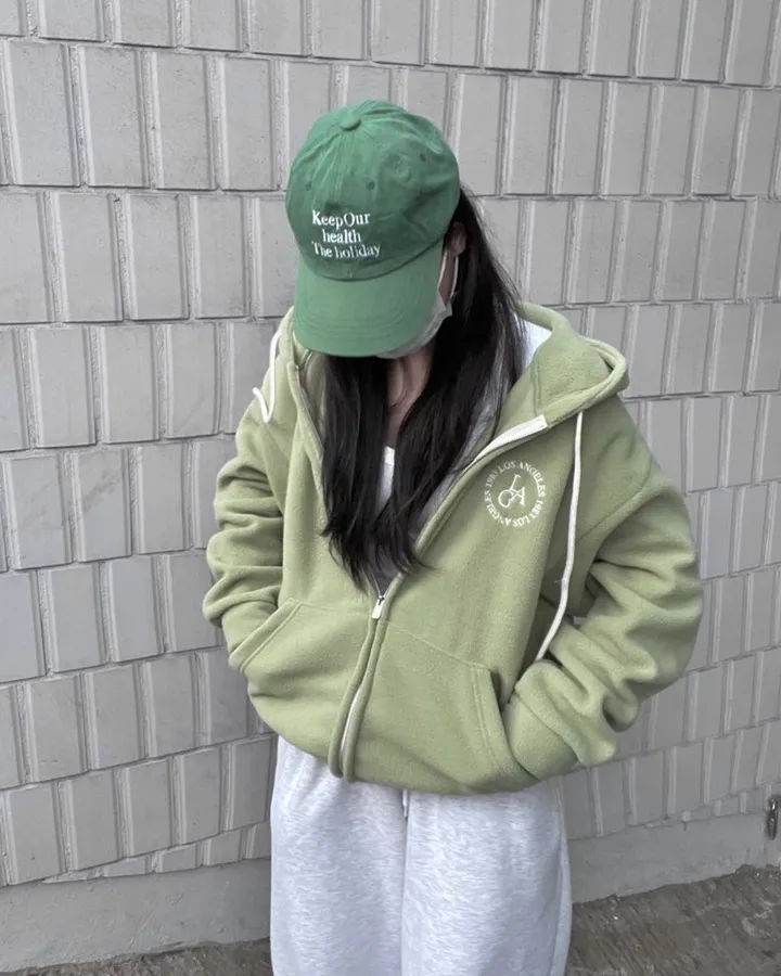 후리스 레터링 더비 투웨이 후드zip up -10col 상세 이미지 15