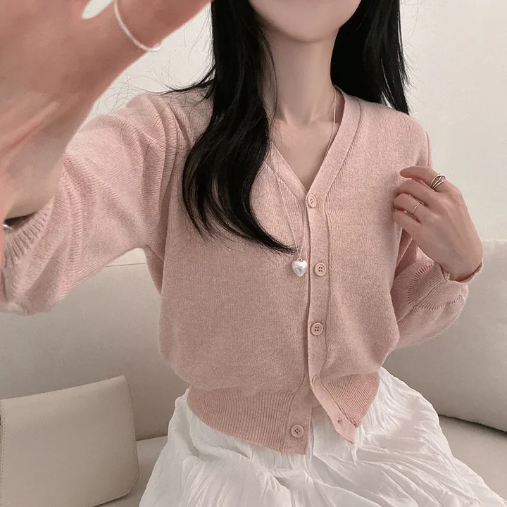 봄필수템 [브이넥/라운드넥] 소장각 라운드 브이넥 기본핏 긴팔 가디건 상세 이미지 19