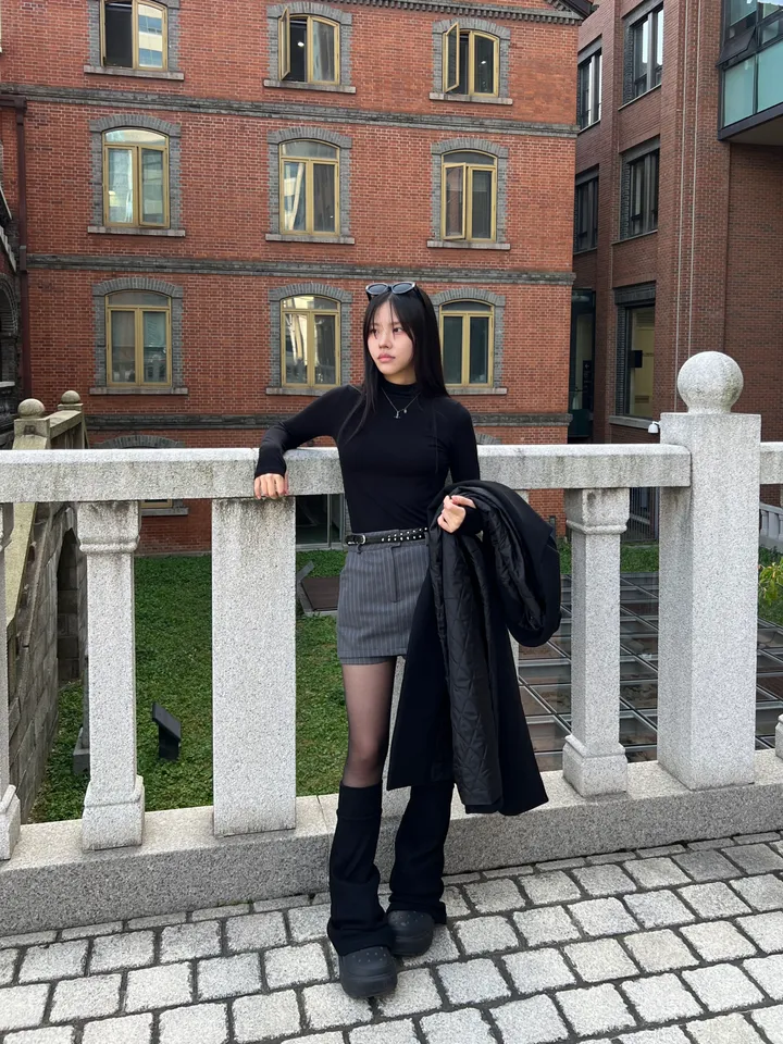 [울함유고퀄🖤] 엘리 울 더블 버튼 뒤트임 누빔 겨울 롱 코트 상세 이미지 16