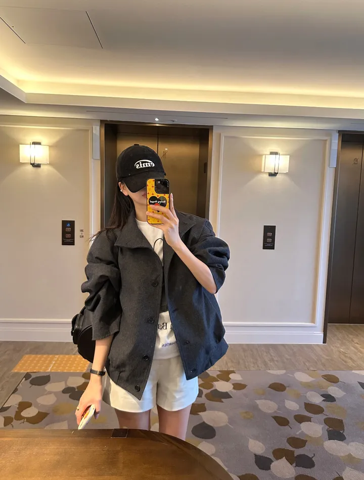 fancy high neck jacket ; 2color 하이넥, 봄자켓, 숏자켓, 하프자켓 상세 이미지 13