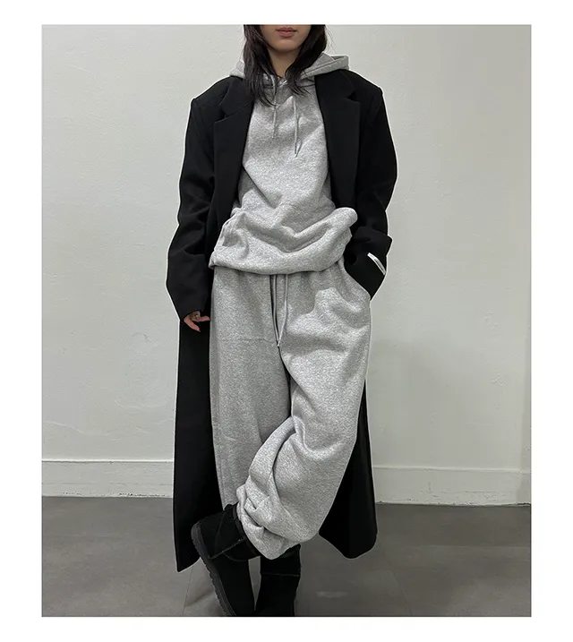 (Unisex) 카민 히든 롱 코트 (3color) 맥시 겨울코트 오버사이즈 울코트 남녀공용 상세 이미지 24