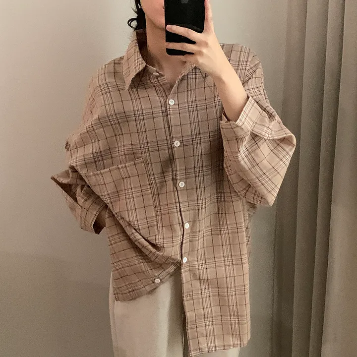 묶음할인🎈[오버핏🤍] 마가린 체크 오버 남방 상세 이미지 30