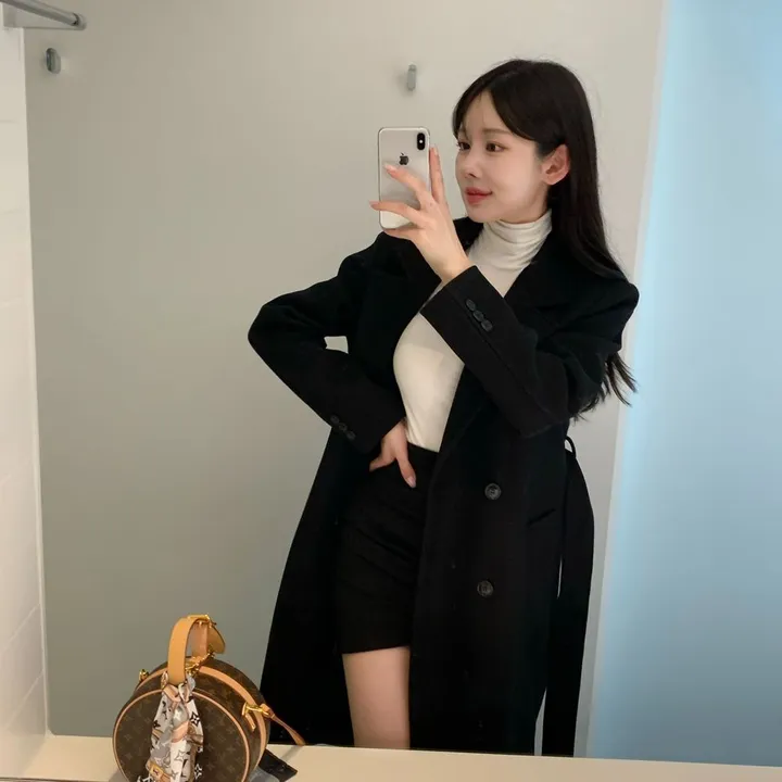 [당일출고🌹] 토토 바바리 롱코트 / 겨울코트 벨트코트 핸드메이드코트 코트 떡볶이코트 싱글코트 더블커트 밍크코트 롱패딩 숏패딩 양털코트 무스탕 겨울자켓 하객룩 아우터 점퍼 트위드자켓 트렌치코트 바바리코트 후드코트 후드롱코트 케이프코트 망토자켓 연말룩 청 상세 이미지 48