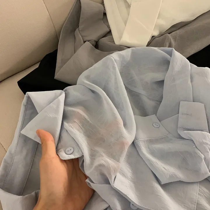 [베스트재진행] 남심저격, 시스루 루즈핏 셔츠;4col 상세 이미지 43