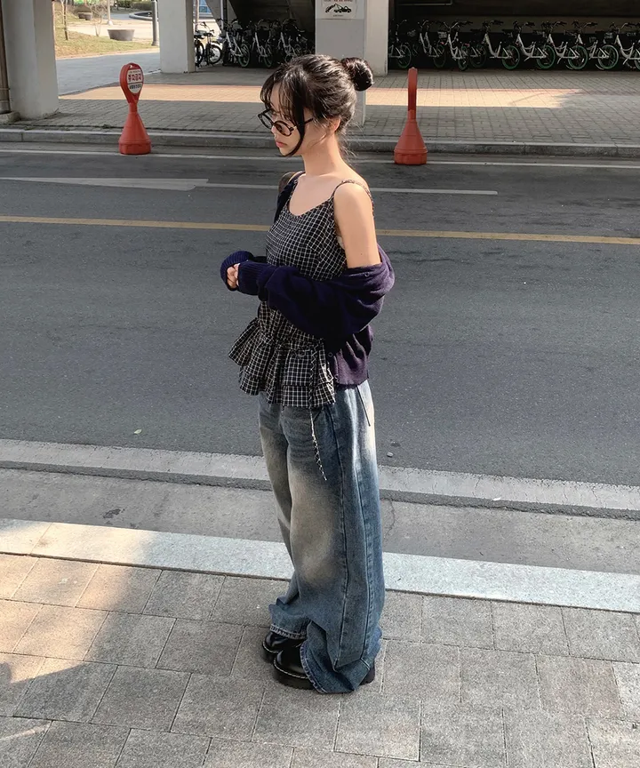 [데일리🫧벚꽃룩] 부코 펜던트 브이넥 니트 가디건 봄 가을 / 벚꽃룩 개강룩 데이트룩 여름가디건 여름니트 클래식블랑 상세 이미지 44