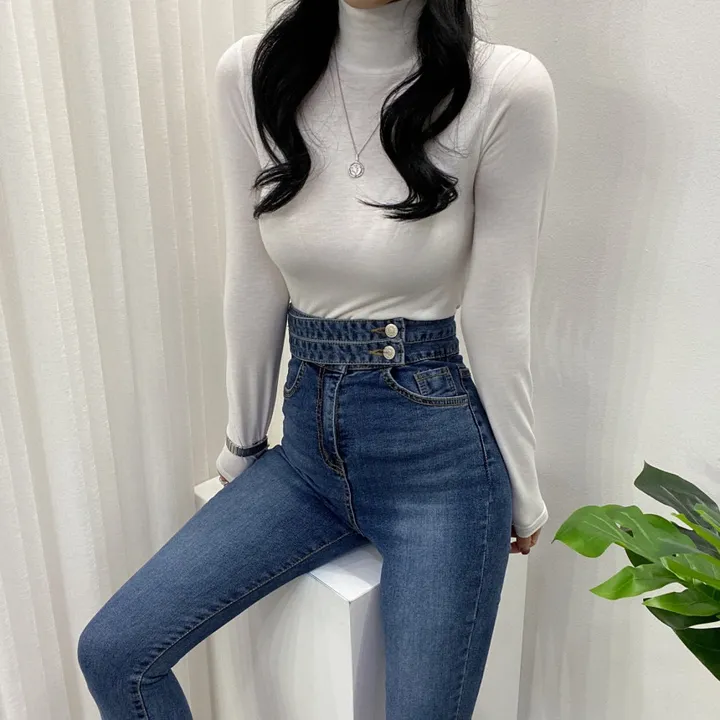 🚀당일발송🚀[6천장돌파/기모선택/묶음할인] 봄 가을 겨울 메이 부들 여리 폴라 티셔츠 이너티 상세 이미지 55