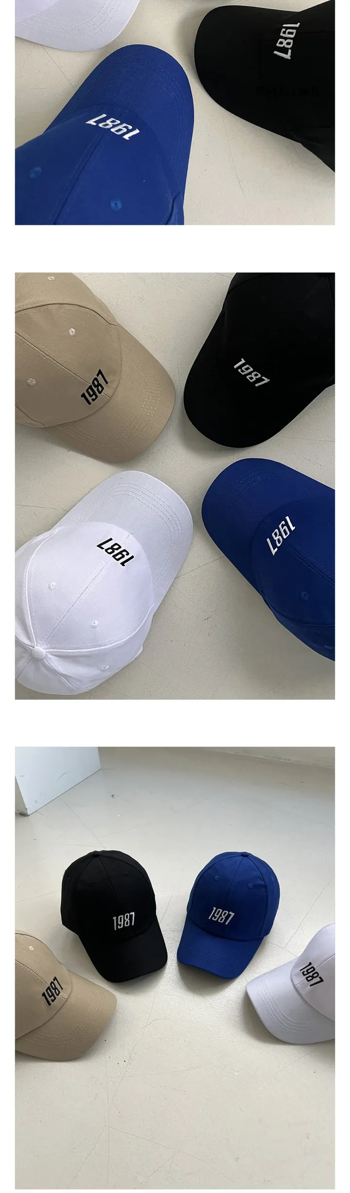 [1+1이벤트할인] 피엠나인 머리작아보이는 4종 볼캡 자수 로고 자외선 물놀이 연예인 모자 대두 커플 긴챙 얼굴작아보이는 상세 이미지 11