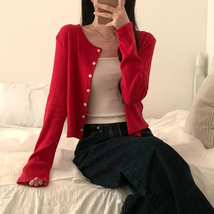 로로 펀칭 가디건 (8color) 상세 이미지 101