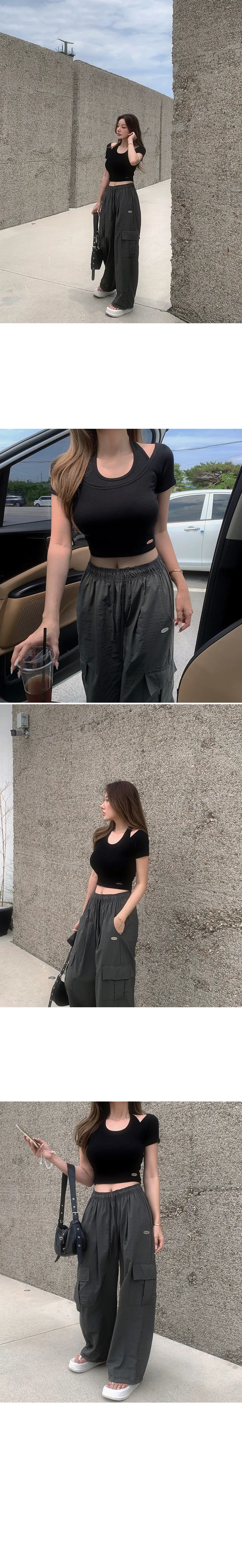 [MADE/Essel]핀 투웨이 워터프루프 와이드 카고팬츠 상세 이미지 40