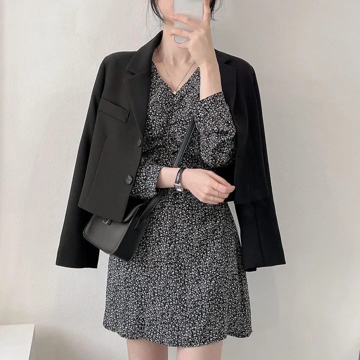 봄자켓*.* [패드없는, 퀄리티굿] 소매트임 크롭 자켓 상세 이미지 60