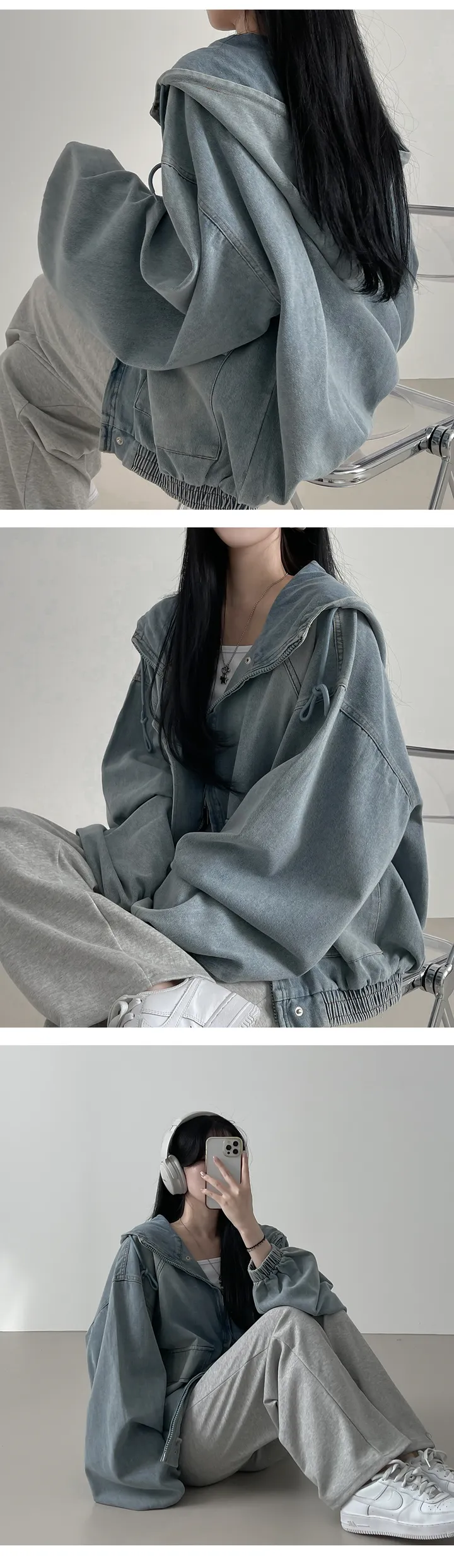 아방핏 데님 워싱 청자켓, 데님자켓 상세 이미지 5
