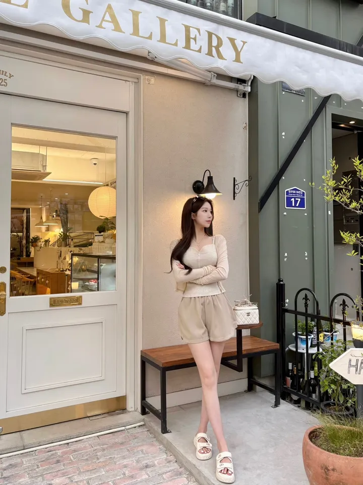 *인스타 주무폭주* 베이비 가디건 / 봄여름가디건, 꾸안꾸 , 데일리룩 ,살안타템 , 여리핏 ,가디건코디 상세 이미지 6