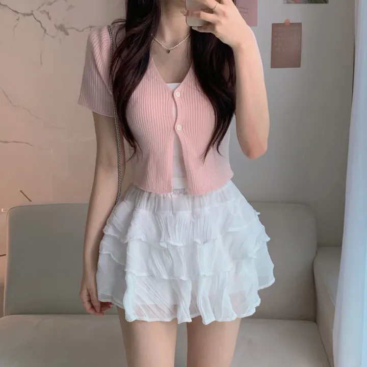 [반팔&긴팔 ver.] 💞꼬옥 소장 - 4계절 내내 활용! 데잇 투버튼 골지 가디건 상세 이미지 15
