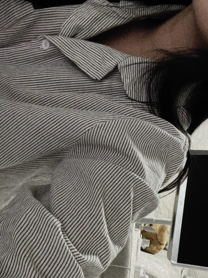 [자체제작/누적 4000장][2size] shirt pajamas set - special color!/dark grey 커플잠옷 상세 이미지 14