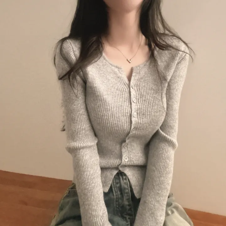 [부들소재,퀄좋아요!] 데일리핏~ 슬림 골지 단추 니트 가디건 5color 상세 이미지 20