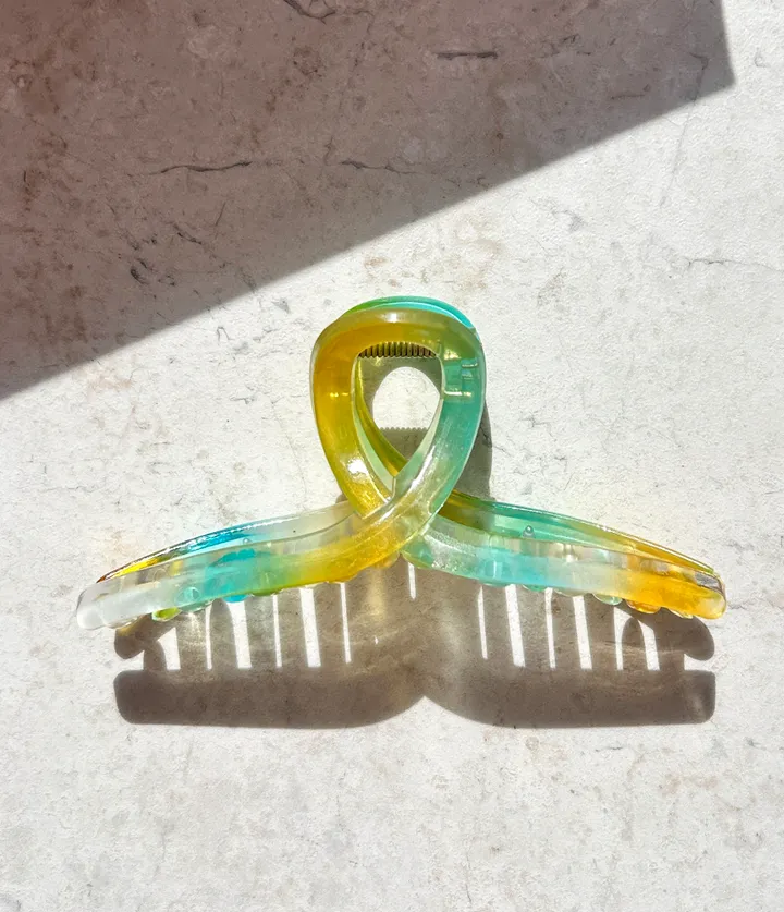 🌷집게핀증정/당일🌷 집게핀 봄 여름 13cm  투명 오로라 꼬임 사각 리본 유광 실버 하이틴 빅사이즈 꽃 반머리 묶음 헤어핀 머리핀 왕집게핀 헤어집게핀 헤어 집게삔 상세 이미지 34