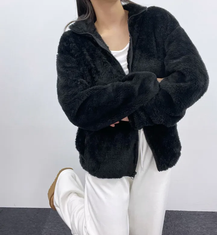 *부들양털후리스 3 SIZE * 후리스 가을 겨울 양털 오버핏 플리스 뽀글이 극세사 홈웨어 아우터 커플템 상세 이미지 48