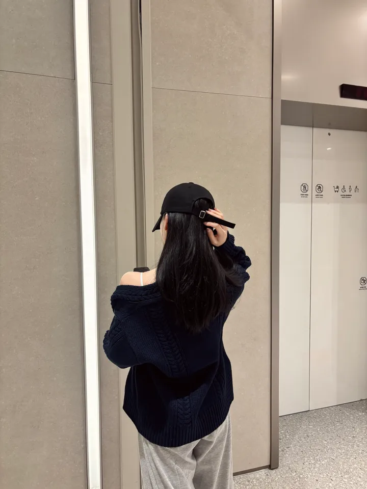 루어 케이블 브이넥 가디건 / 2color 상세 이미지 15