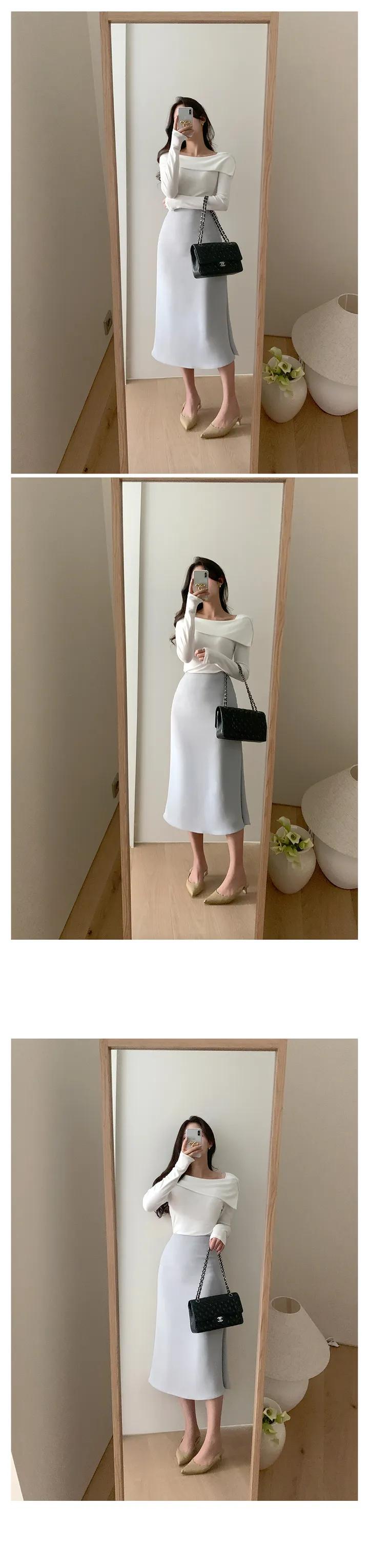 ⚜국민인생스커트⚜[10만장돌파🏆](+뉴컬러🩰/롱ver.💗)[승마살삭제핏/인생치마🩰/후기1만개🕊] 단독제작) 원조핏"1위" 쉐딩 스커트 - 14color 상세 이미지 58