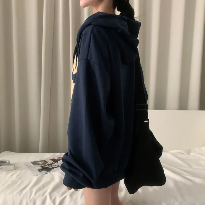 [기모추가!/만족도100%] 크루아상 발포 오버핏 레터링 후드집업,점퍼 - 4color 상세 이미지 15