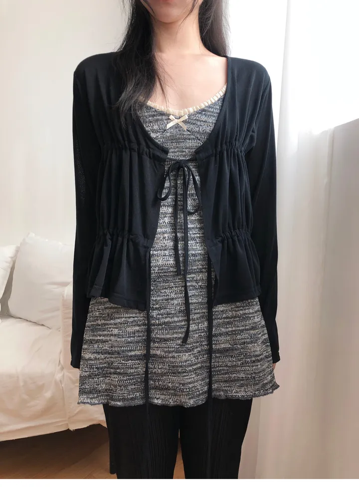 shirring cardigan (2color) / 셔링 가디건 상세 이미지 26