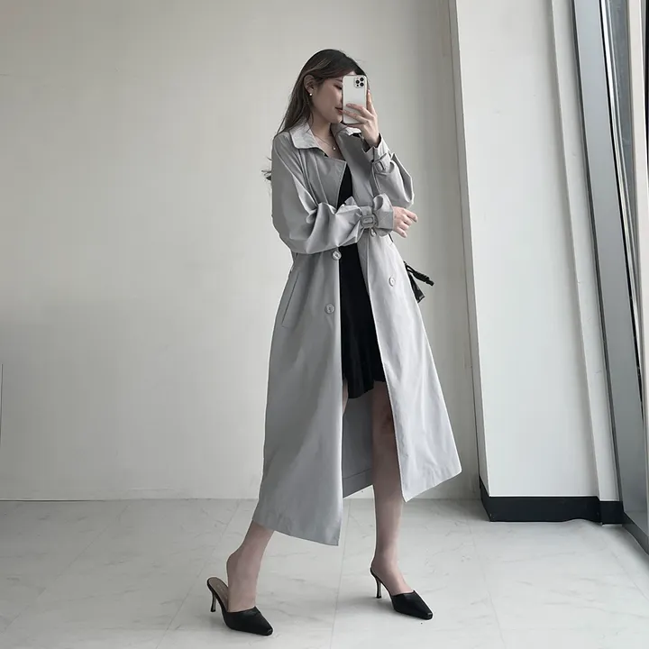 [어깨각X없는] 유 숄더 트렌치 코트 상세 이미지 20