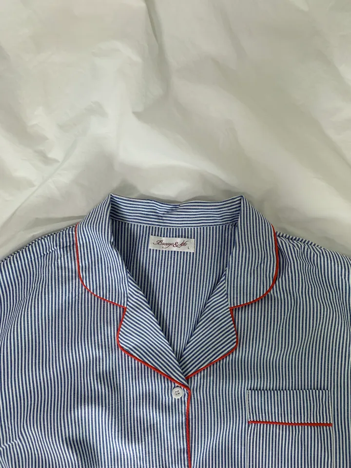 [커플잠옷][2000장돌파] timeless pajamas set 긴팔+반바지 잠옷 세트 상세 이미지 13