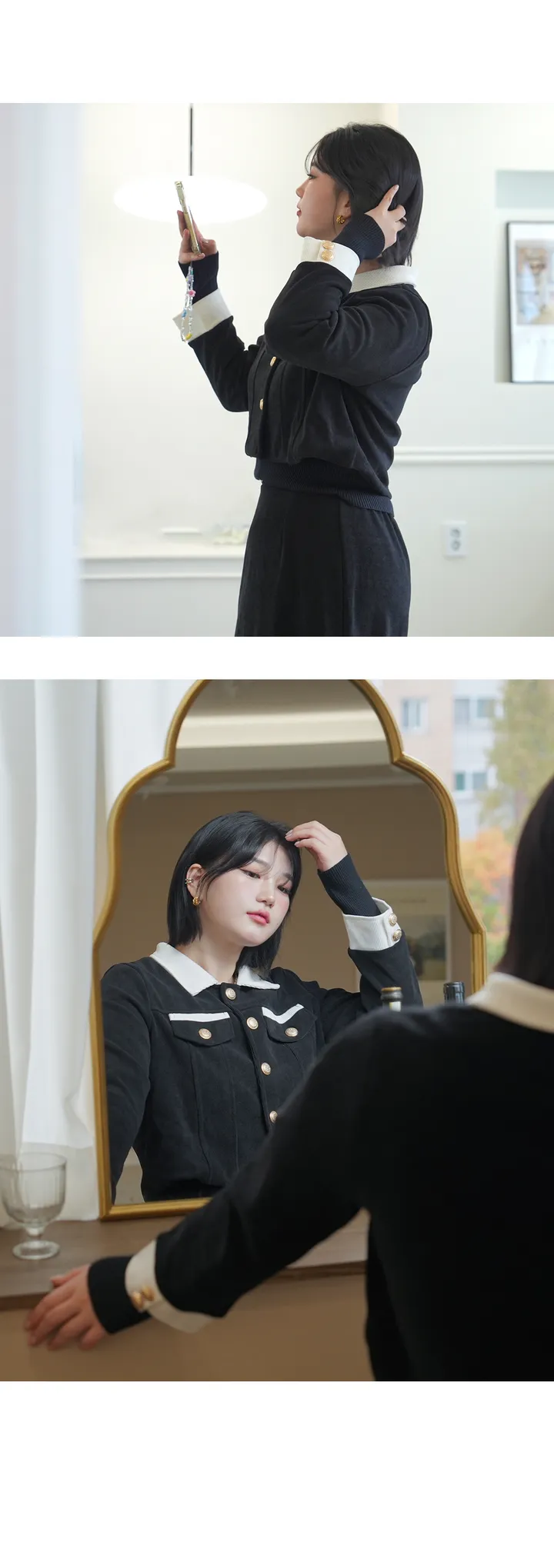 3사이즈 로얄코듀로이 셋업투피스 (빅사이즈 하객룩 세트코디) 상세 이미지 10