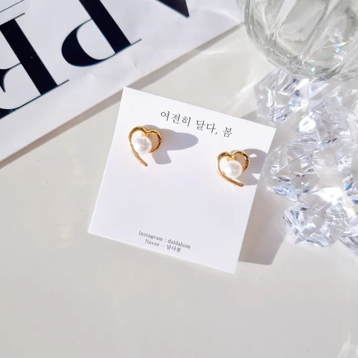 ❤[1,900원 오늘만🔥/당일]❤ 목걸이 귀걸이 집게핀 반지 리본 진주 발레코어 은색 금색 실버 골드 나비 하트 친구 생일 선물 학생 우정 커플 초커 목걸이 상세 이미지 54