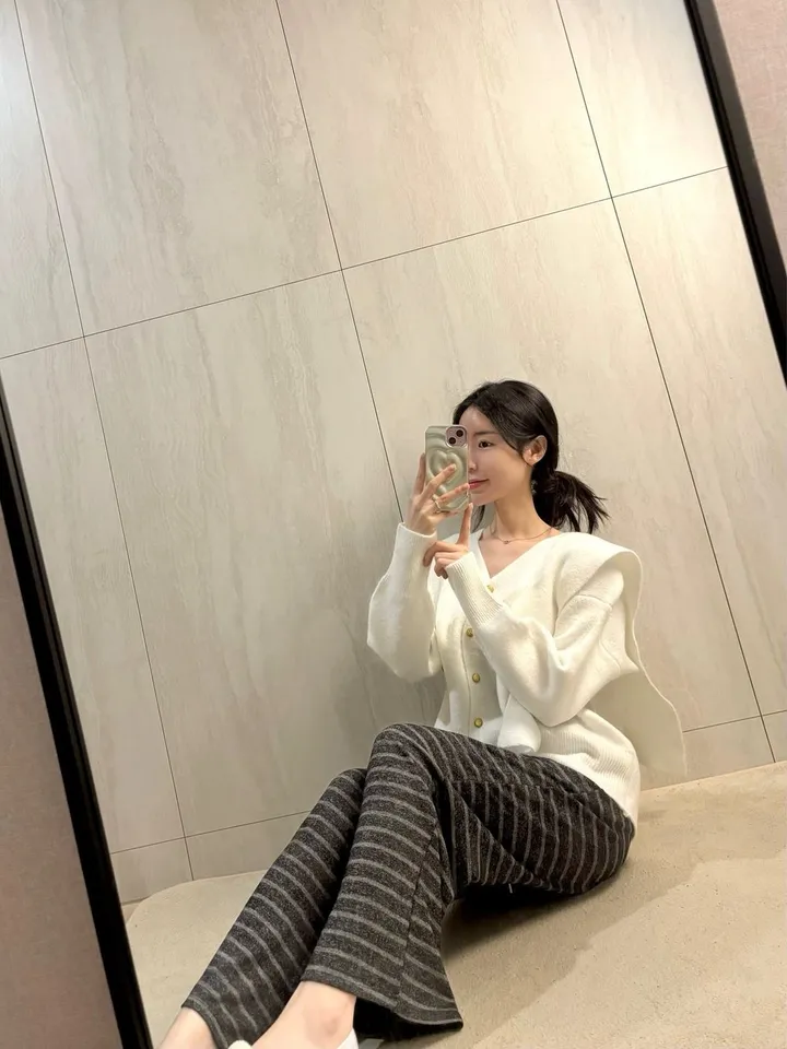 *숄 세트/강추! 여리 숄 니트 금장 가디건 *브이넥가디건, 숄가디건 상세 이미지 36