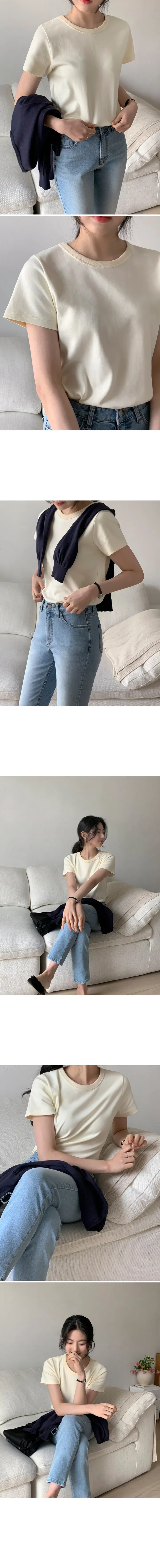 [👍질좋은기본티][MADE] 에센셜 탄탄 크루넥 반팔 티셔츠 상세 이미지 53