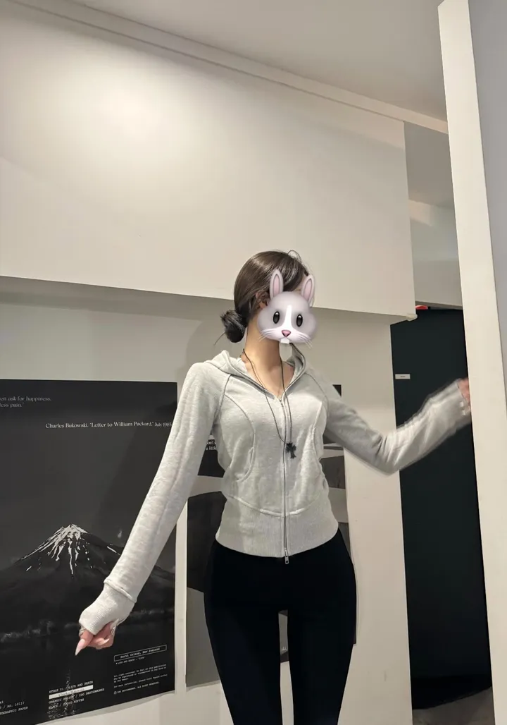 +영상핏 [슬림핏/핏보장!] 여리슬림 꾸안꾸 후드집업 상세 이미지 5