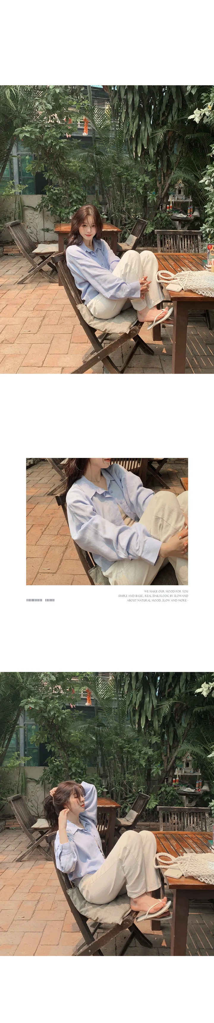 [👀허리밴딩/후들팬츠] 투데이 에어썸머 와이드팬츠 (+기본/롱ver) - 4 size (SLOWMADE/자체제작/봄팬츠/여름팬츠/바지/세미와이드/편안함/데일리) 상세 이미지 25