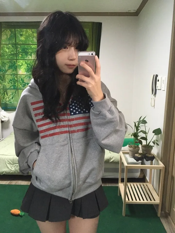 [최저가‎]⋆˚✿˖°아메리칸 성조기 미국 투웨이 후드 집업(2color) 상세 이미지 31