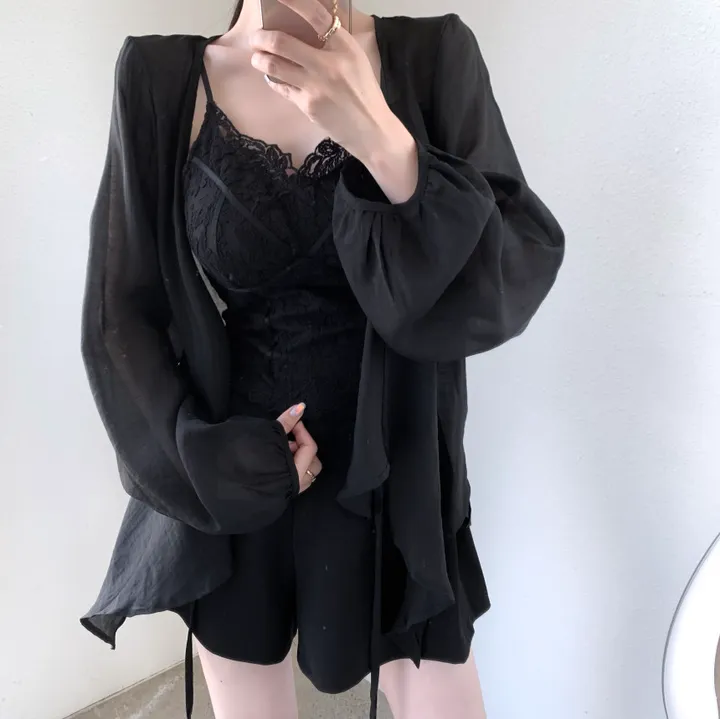 실루엣 썸머 시스루 가디건 상세 이미지 20