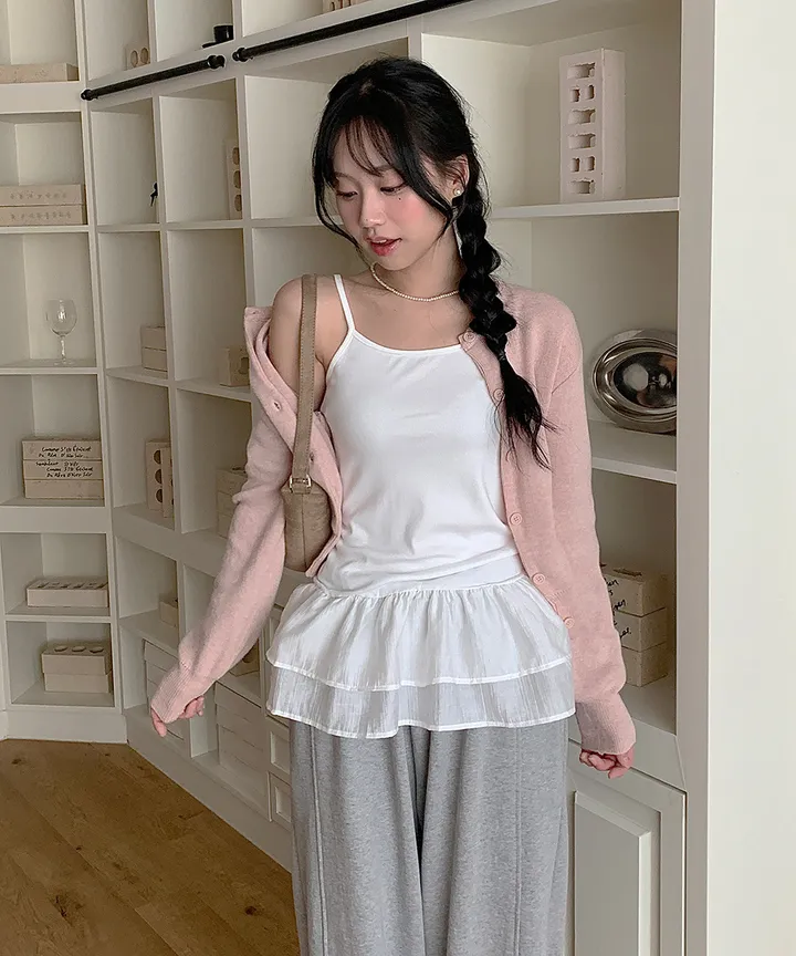 [데일리강추💗] 블러 라운드넥 가디건 봄 가을 / 출근룩 긴팔니트 봄가디건 가을가디건 하객룩 데일리룩 클래식블랑 상세 이미지 40