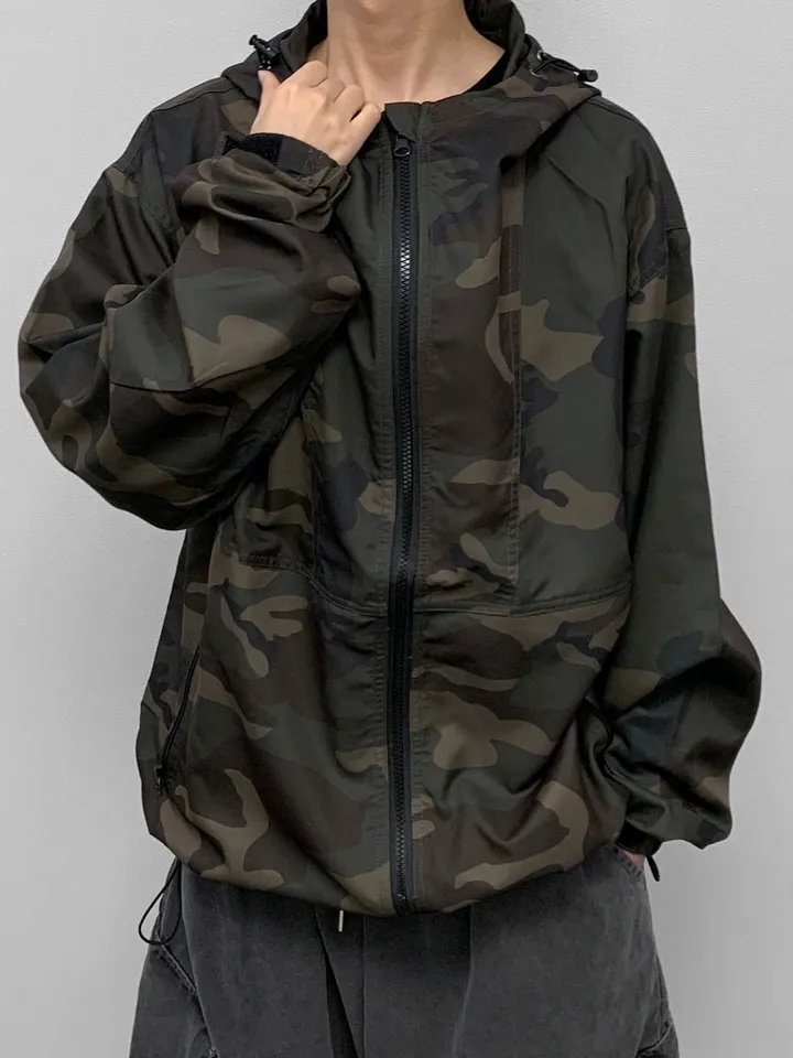 [🖤unisex] 카모 윈드 브레이커 상세 이미지 11