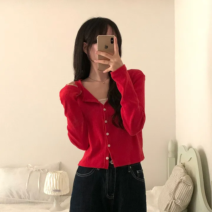 로로 펀칭 가디건 (8color) 상세 이미지 111