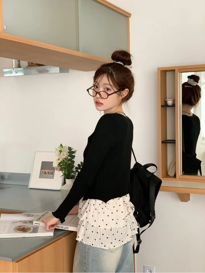 [리본스트랩ෆ허리쏘옥ෆ부드러워요]리제 여리 슬림핏 리본 트임 골지 니트 가디건 3color 상세 이미지 35