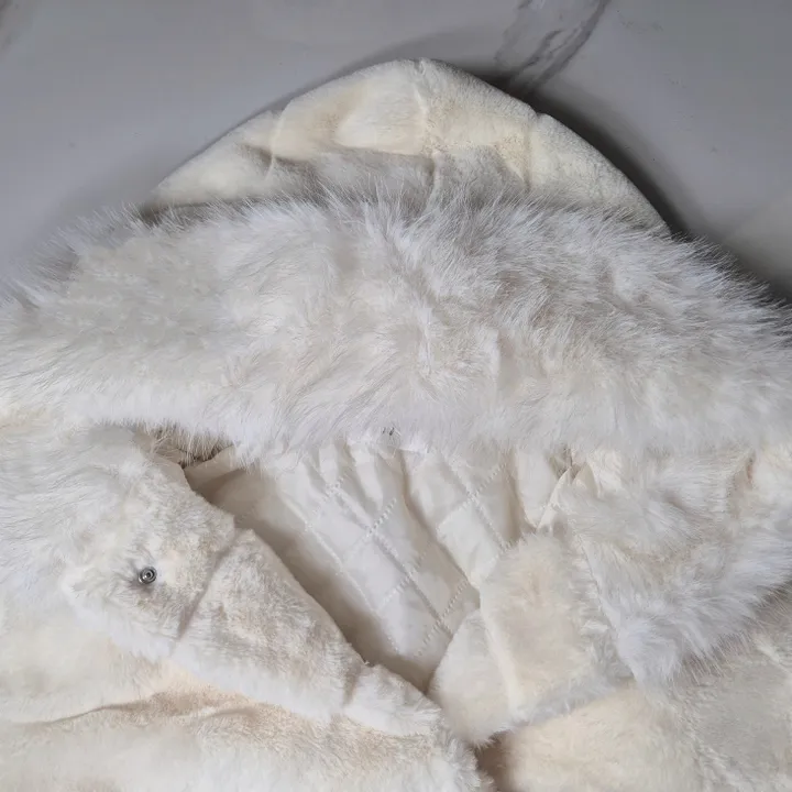[고퀄💎 핏보장* 문의폭주!] 하얀요정 밍크 후드 퍼코트자켓 (내부누빔안감) / 겨울아우터 / 밍크퍼자켓 / 데이트룩 상세 이미지 18